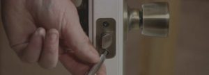 A regular door knob with a spring bolt mechanism